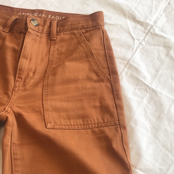 American Eagle Wide Leg Crop Rust 0 - Picture 3 of 13